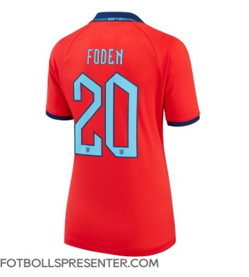 England Phil Foden #20 Borta Matchtröja Dam VM 2022 Kortärmad
